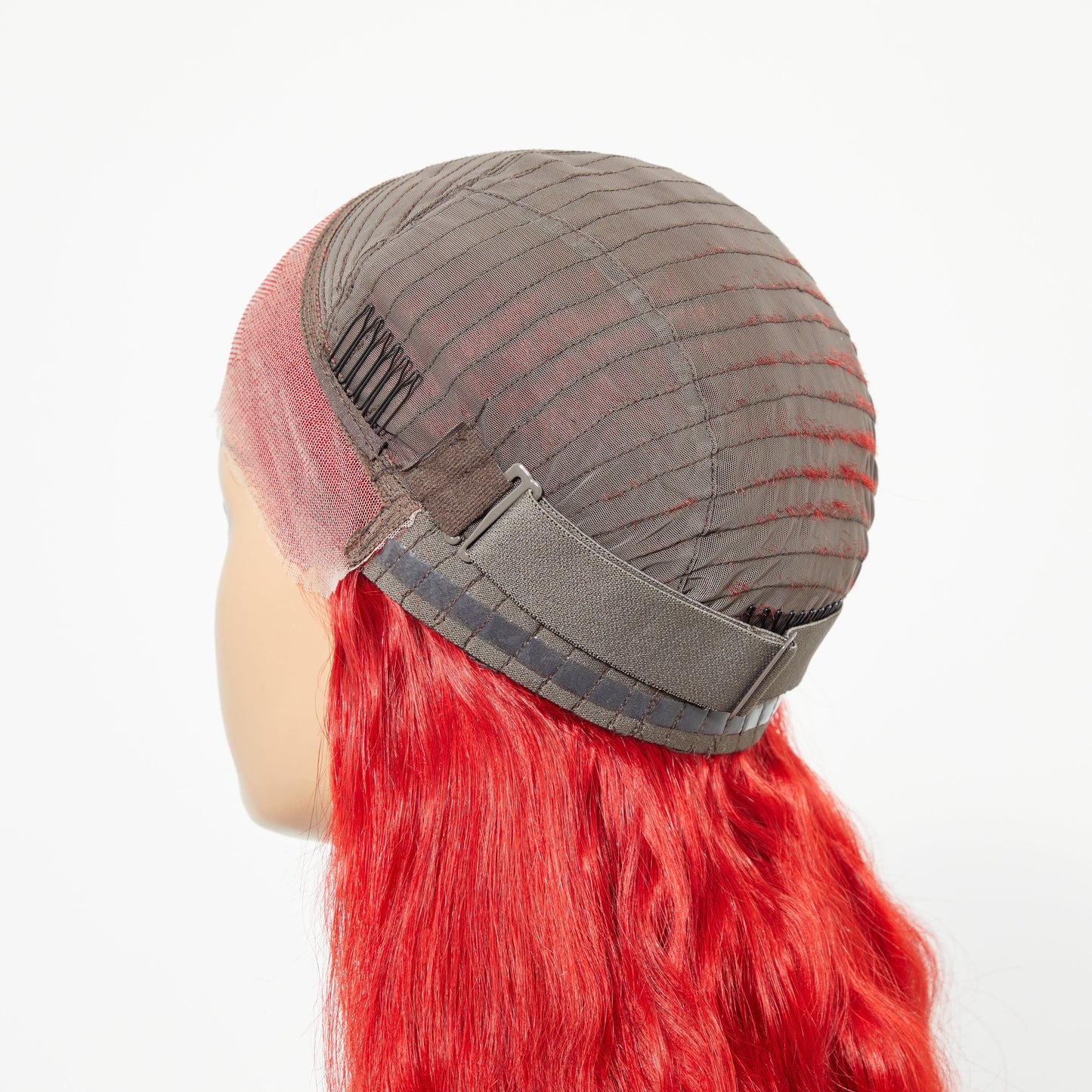 Tedhair 24 Inches 13"x4" Body Wavy Wear & Go Glueless #Red Lace Frontal Wig-100% Human Hair