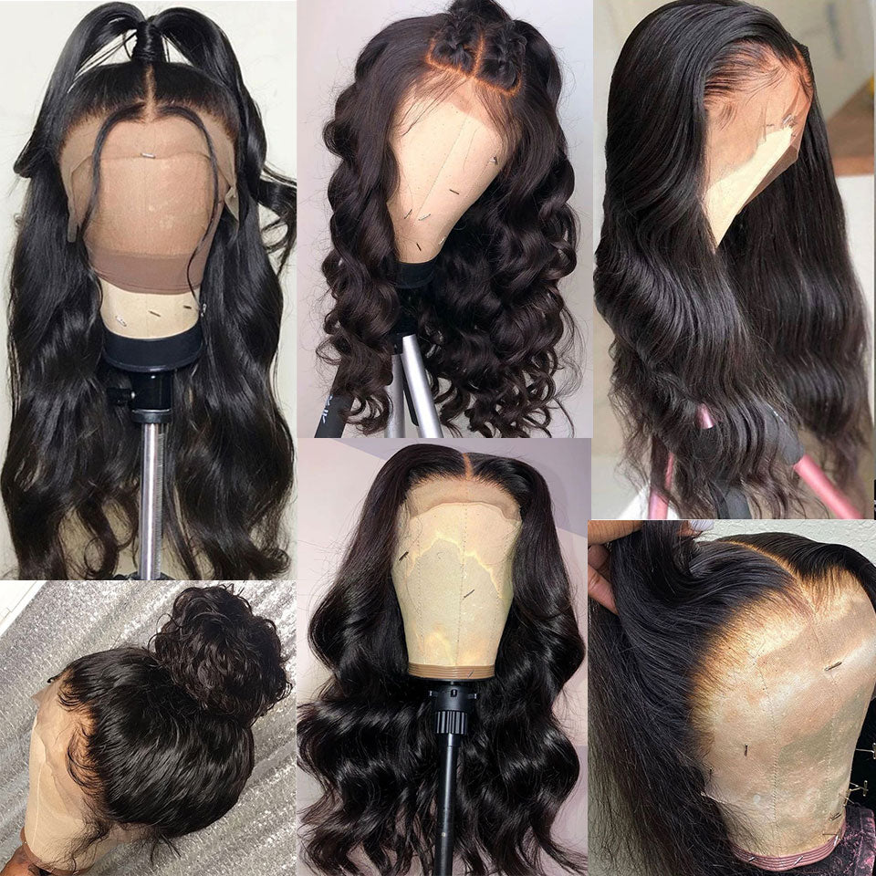 Allove HD Lace Frontal Wig 30 inch Body Wave Lace Front Wig Transparent Lace Front Human Hair Wigs For Women Brazilian Hair Wigs