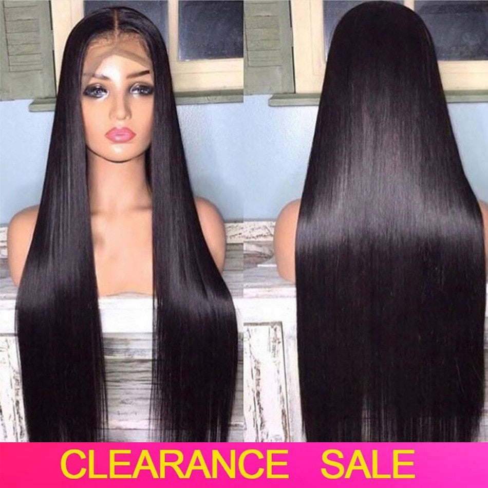 4x4 13x4 Lace Front Human Hair Wigs For Women Brazilian Pre plucked Straight Human Hair Lace Frontal Wigs Remy Lace Closure Wigs