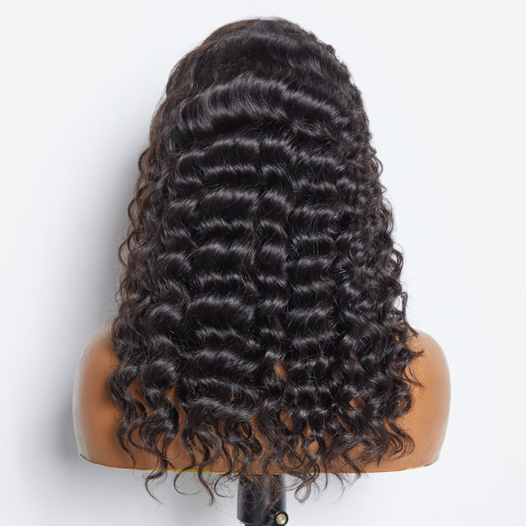 TedHair Glueless 3D Cap Pre-bleached Loose Deep 13x4 Transparent Lace Front Wig 150% Density