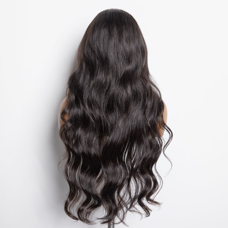 TedHair 13x6 Glueless 3D Cap Pre-bleached Body Wave Transparent Lace Front Wig 150% Density