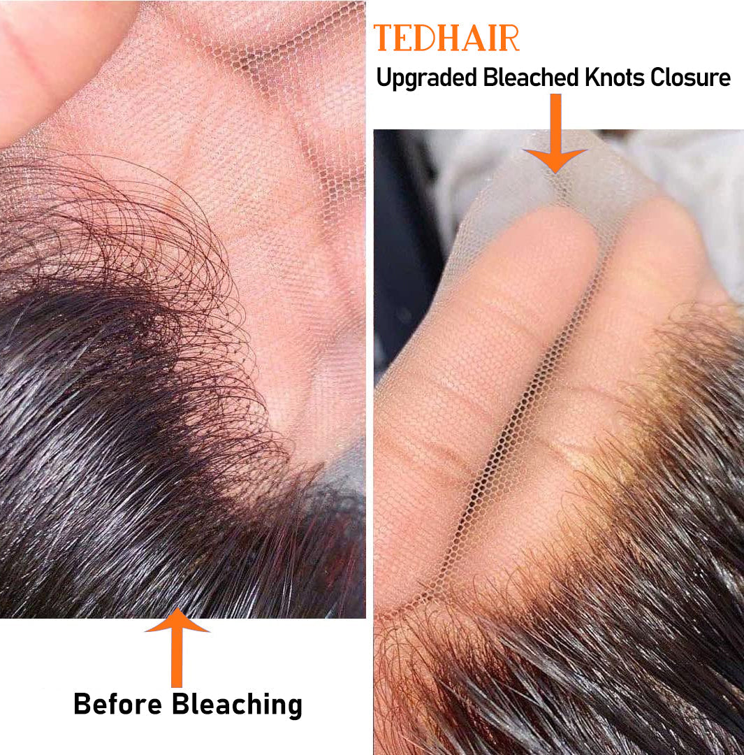 TedHair 14-20 Inch 5" x 5" HD Body Wave Free Parted Lace Closure #1B Natural Black