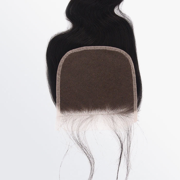 TedHair 12-20 Inch 5" x 5" Body Wavy Free Parted Lace Closure #1B Natural Black