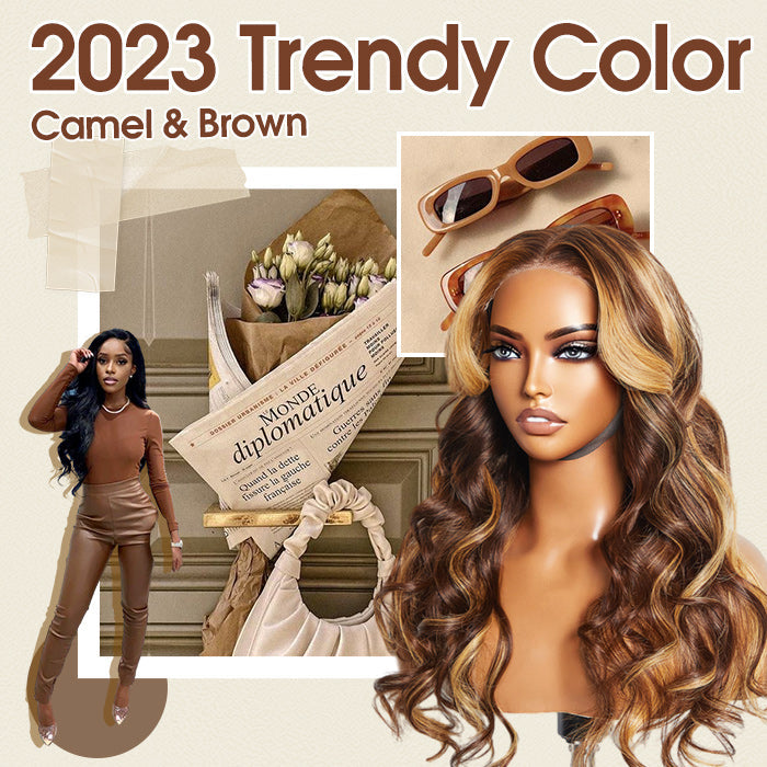 Tedhair 24 Inches 13"x4"  Body Wavy Wear & Go Glueless #4/27 Lace Frontal Wig-100% Human Hair