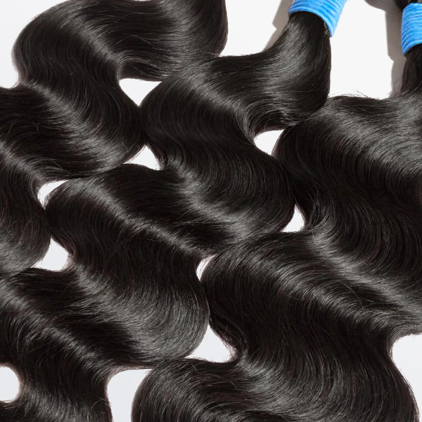 TedHair 10-40 Inch Body Wavy Virgin Brazilian Hair #1B Natural Black