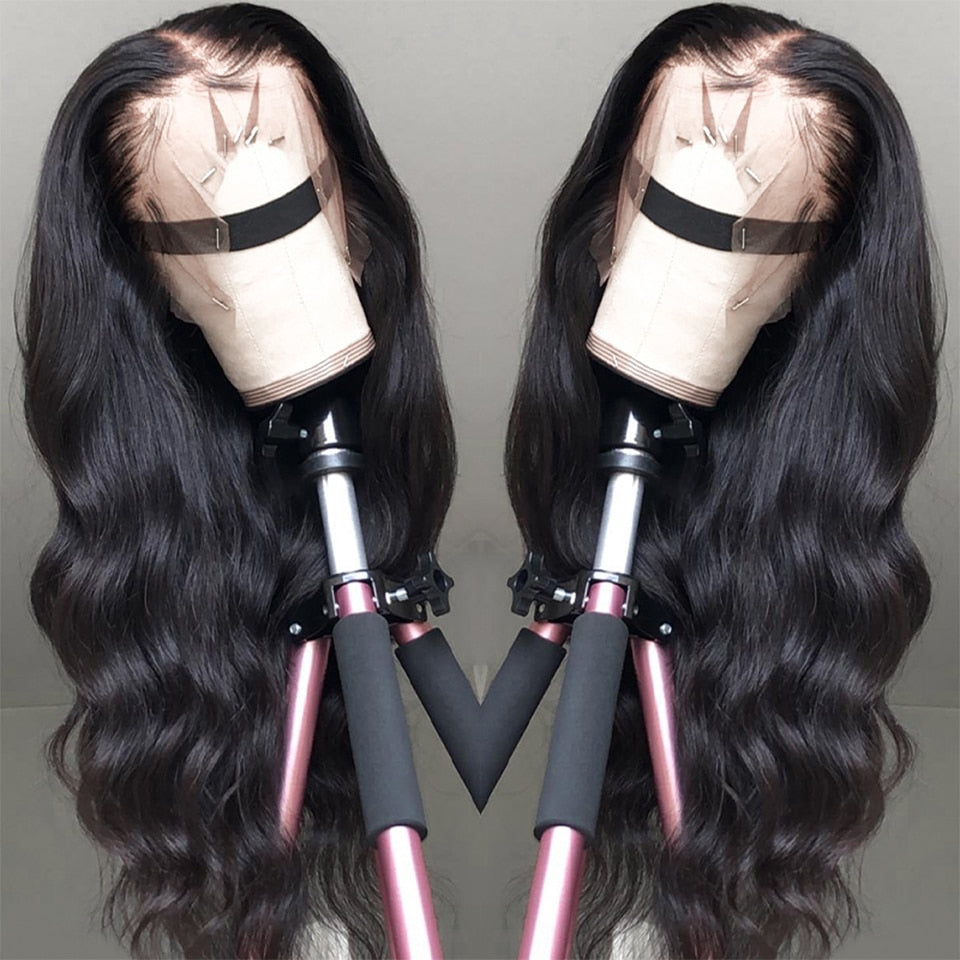 Allove HD Lace Frontal Wig 30 inch Body Wave Lace Front Wig Transparent Lace Front Human Hair Wigs For Women Brazilian Hair Wigs