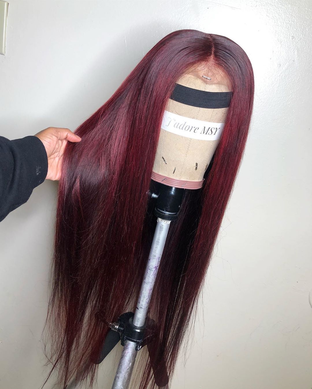 30 Inch 99j Burgundy Lace Front Wig Bone Straight Human Hair Wigs For Women Pre Plucked Colored Hd Transparent Lace Frontal Wig