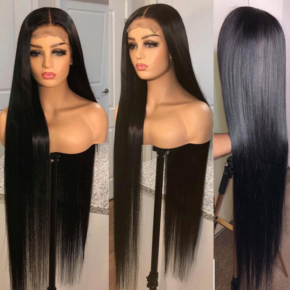 4x4 13x4 Lace Front Human Hair Wigs For Women Brazilian Pre plucked Straight Human Hair Lace Frontal Wigs Remy Lace Closure Wigs