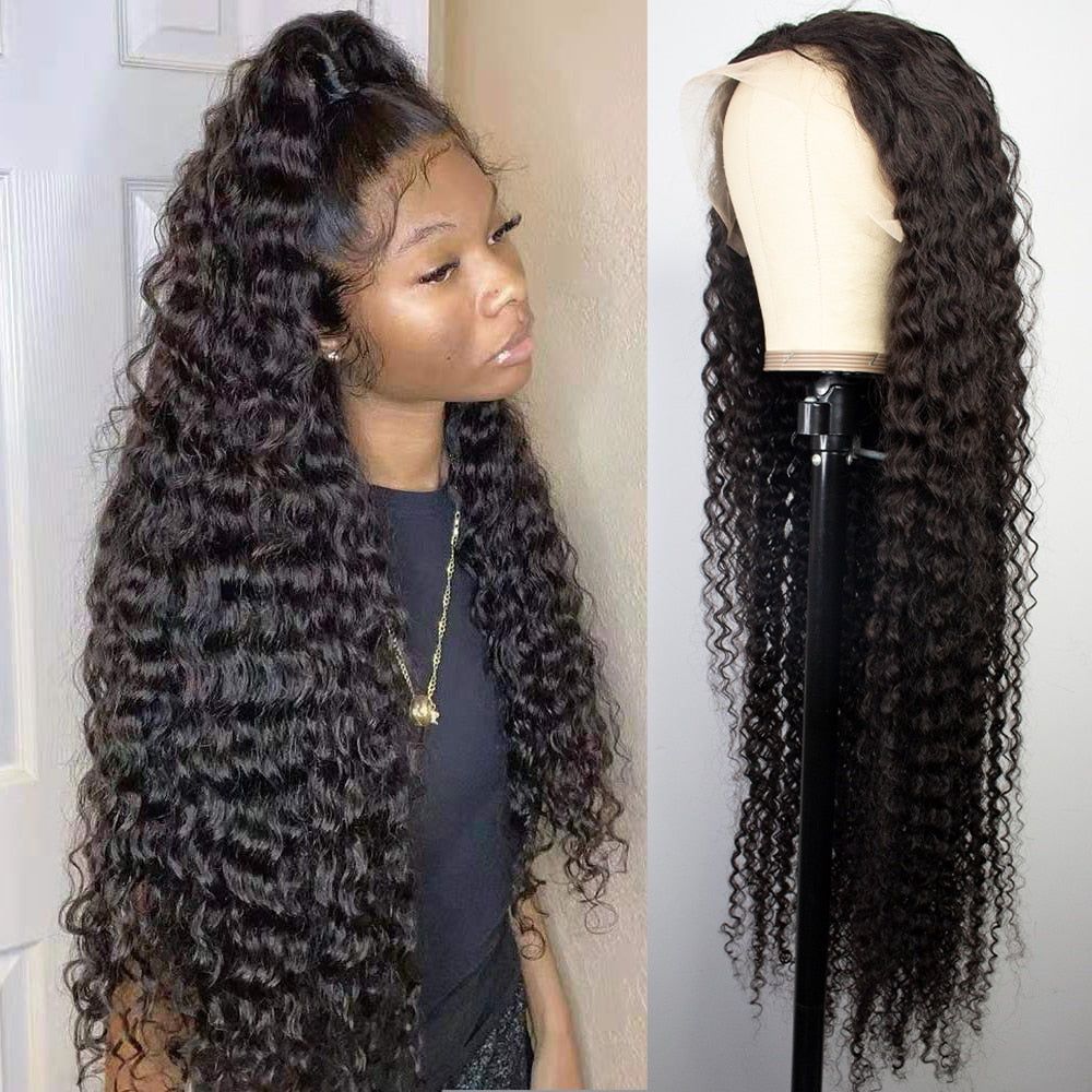 30 34 Inch Curly Full Lace Human Hair Wigs For Women Wet And Wavy Water Wave Lace Front Wig Hd Loose Deep Wave Frontal Wig