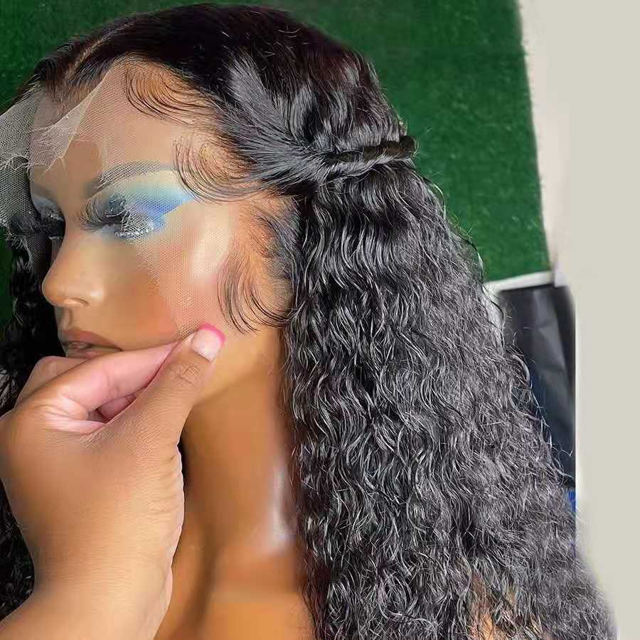30 34 Inch Curly Full Lace Human Hair Wigs For Women Wet And Wavy Water Wave Lace Front Wig Hd Loose Deep Wave Frontal Wig