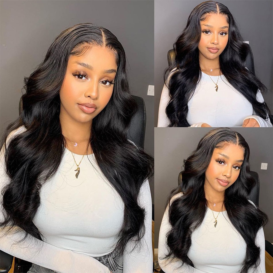 HD 5x5 Lace Front Wigs Brazilian Body Wave Human Hair Wigs For Women Pre plucked Lace Closure Human Hair Wigs Remy Closure Wigs