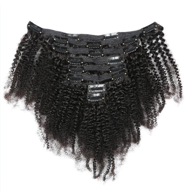 Brazilian Afro Kinky Curly Clip in Hair Extension ZWJSH  Kinky Curly Clip in Human Hair Extensions Women